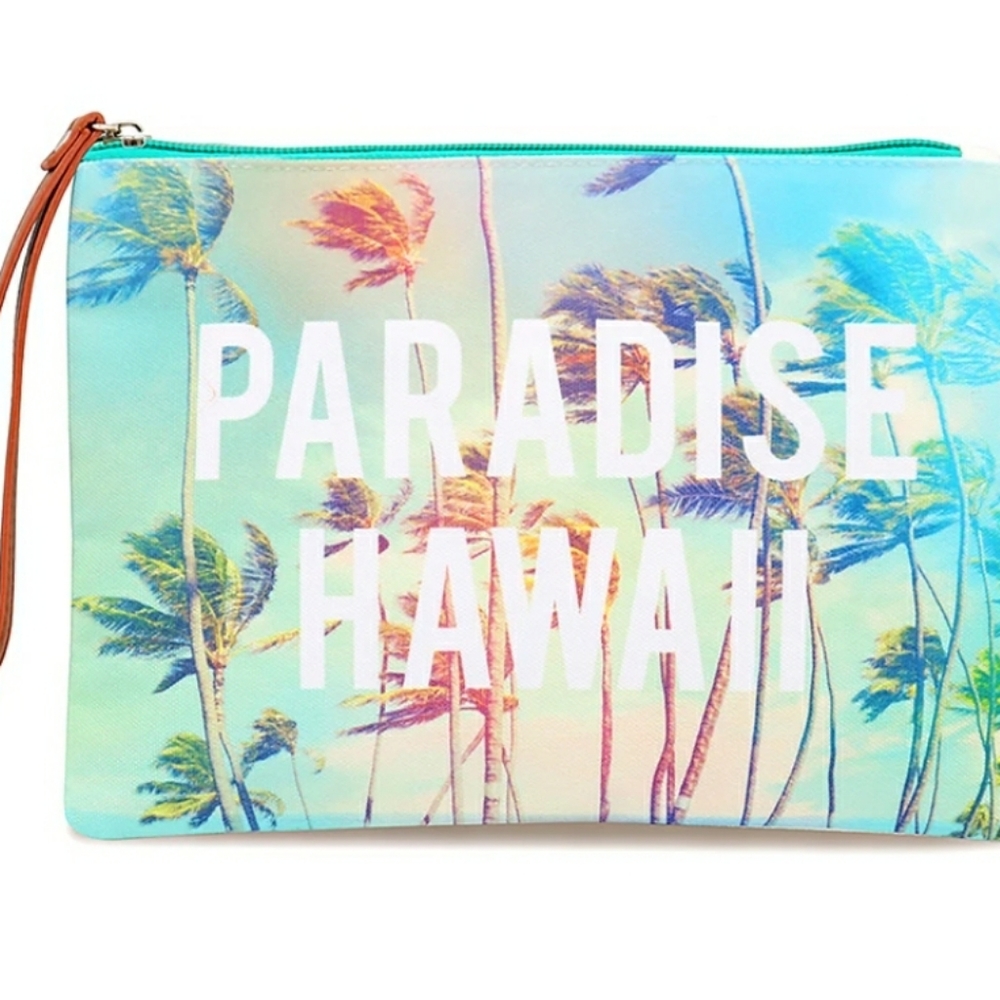 Paradise Hawaii Clutch Purse Wristlet